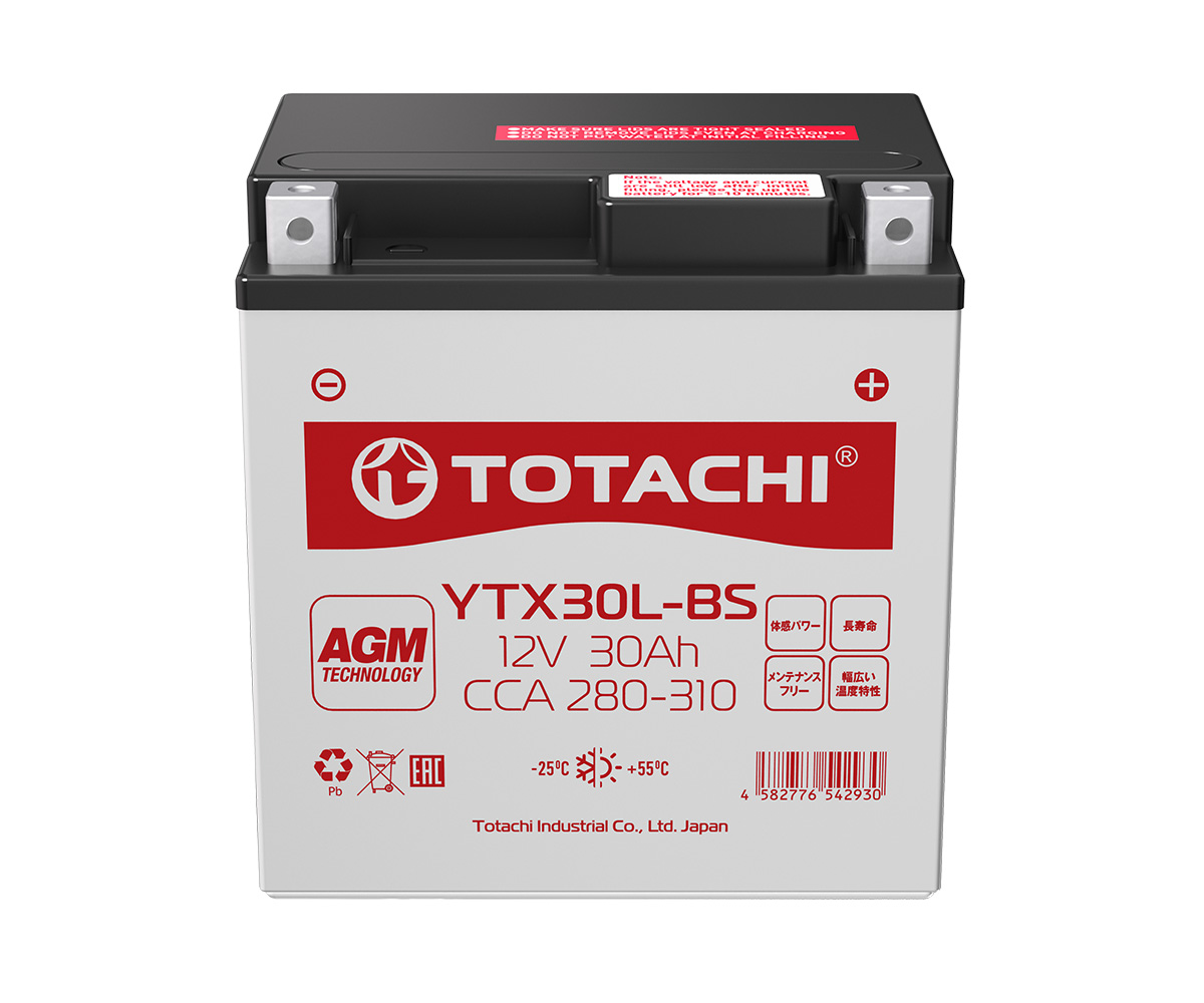 Totachi Moto YTX30L-BS L AGM