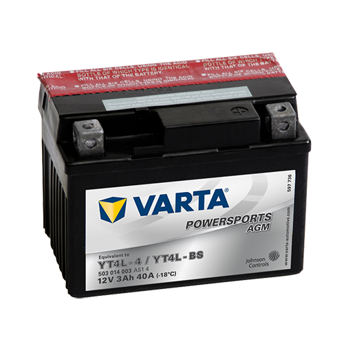 VARTA Powersports AGM YT4L-4 / YT4L-BS