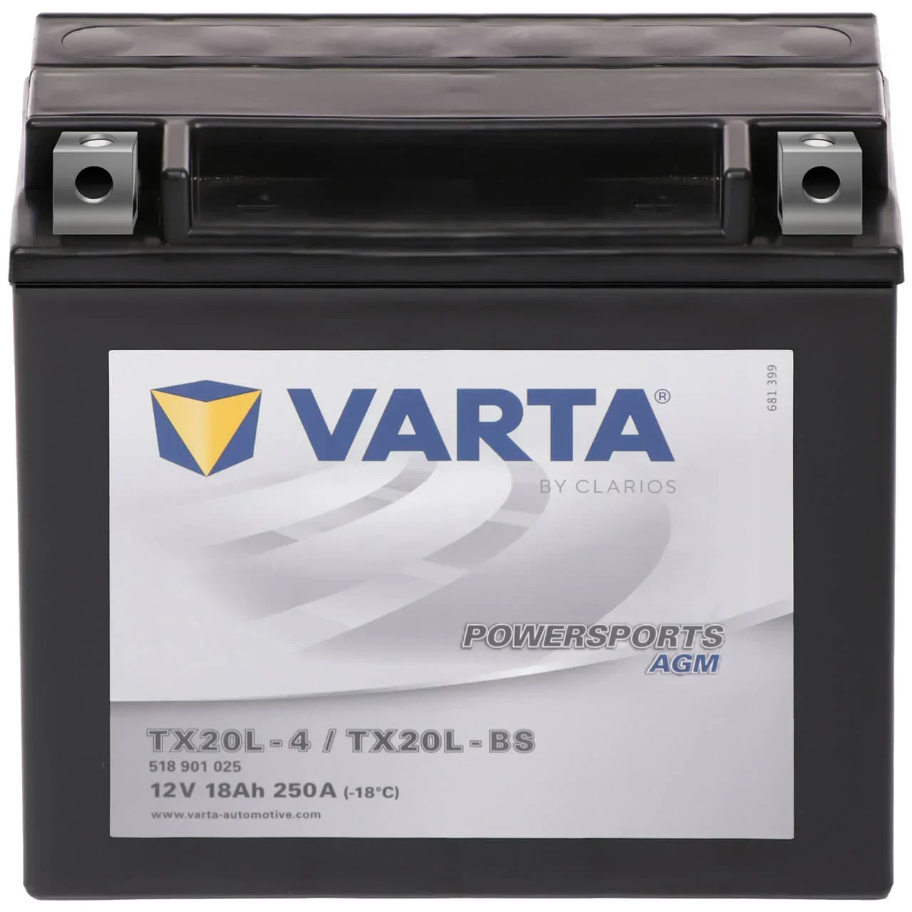 VARTA Powersports AGM TX20L-4 / TX20L-BS
