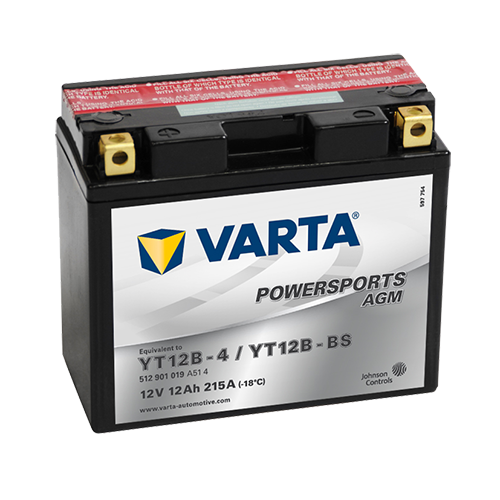 VARTA Powersports AGM YT12B-4 / YT12B-BS