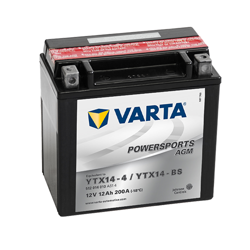 VARTA Powersports AGM YTX14-4 / YTX14-BS