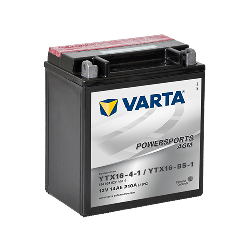 VARTA Powersports AGM YTX16-4-1 / YTX16-BS-1
