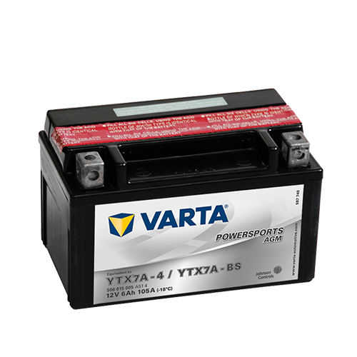 VARTA Powersports AGM YTX7A-4 / YTX7A-BS