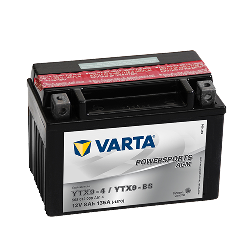 VARTA Powersports AGM YTX9-4 / YTX9-BS